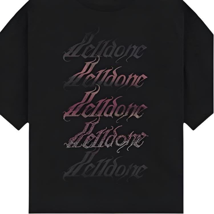 We11done Ss26 Rhinestone Style Logo Short Sleeve T-Shirt Unisex Tops WD-TT2-26-769-U-BK