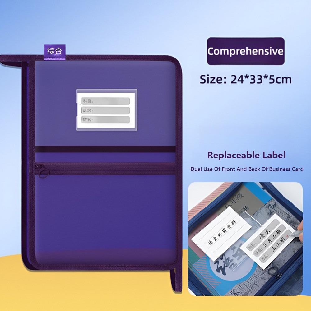 Mesh A4 File Folder L-shape Transparent Pouch Portable Test Paper Organizer  School Office