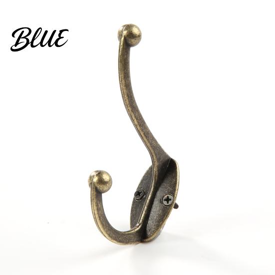 Wardrobe Clothes Hook for Wardrobes Alloy Double Bronze Zinc Vintage Durable Leg Hanger