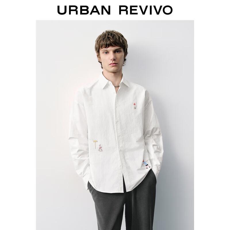 UR 2025 Men s Fun Pattern Loose Long Sleeve Polo Shirt L