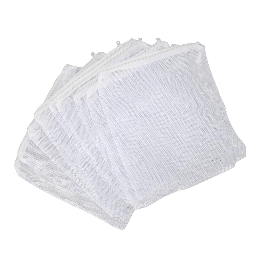 10PCS Aquarium Filter Media Bags Large Hole Mesh Nylon Net Filter Bags Fish Tank Filter Bags with Zipper for Activated