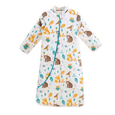 HAYAHARU Baby Sleeping Easy To Put On and Take Warm and Prevents Chills While Long Design with Detachable Tog Bag, Off, Cotton, Soft, Sleeping,