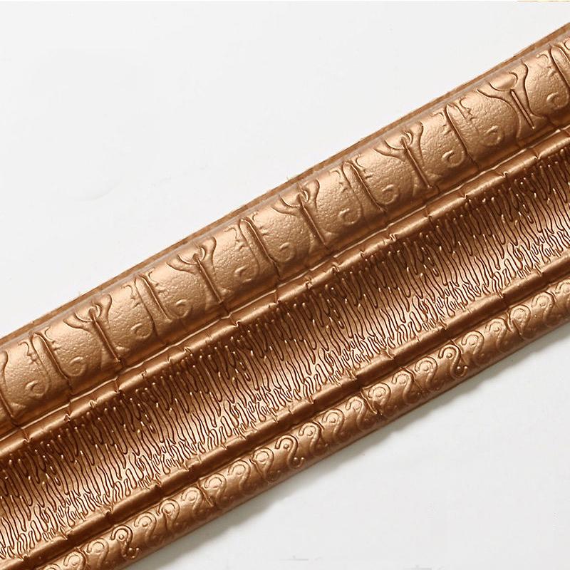 

Декоративные самоклеящиеся водонепроницаемые обои с 3D-рисунком, декоративная линия длиной 2,3 м, плинтус, наклейка на стену для гостиной 1pcs2.3mX8cm