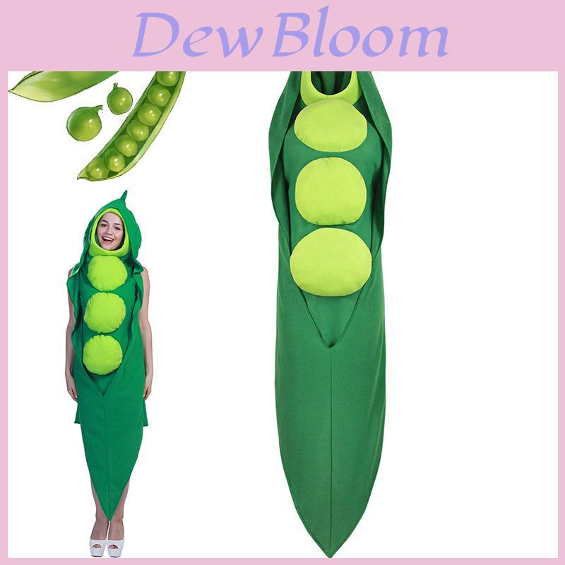 Falei Festival Vegetable Cos Stage Costume For Halloween Party Cosplay Food Pea Roleplay Outfit