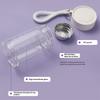Neue 300ml Damen Glas Wasser Tasse Transparent Tragbar Tragbar Skala Frühstück Milch Tassen Große Kapazität Herren Teetasse