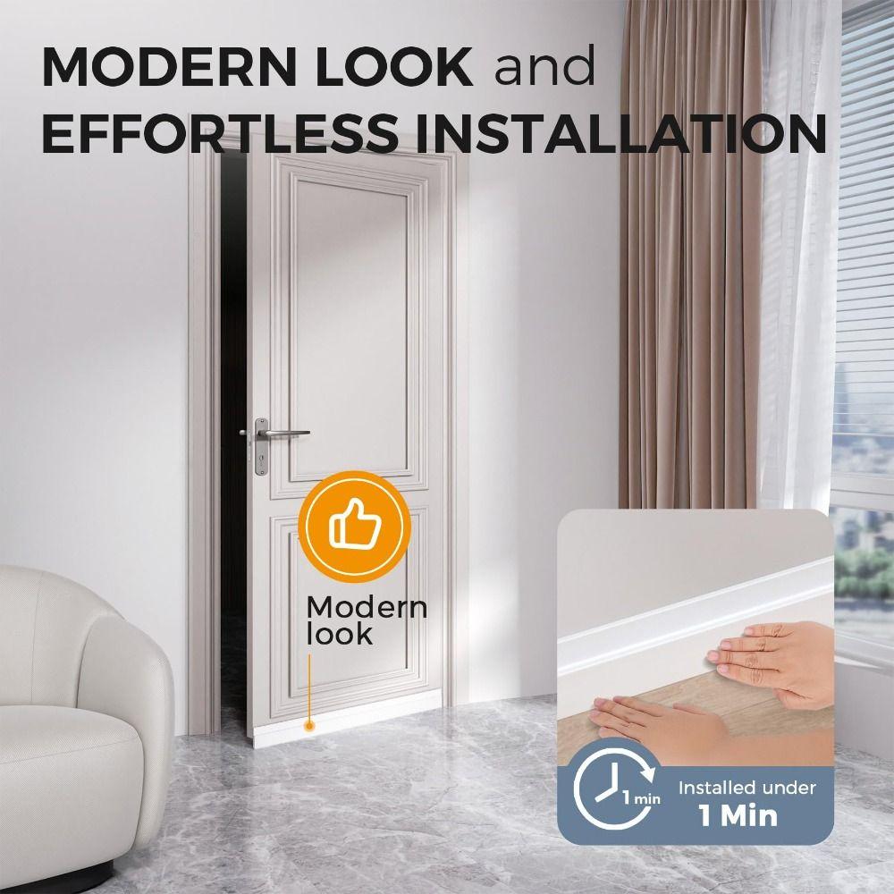 Insect Prevention Door Bottom Sealing Strip Self-adhesive Door Draft Stopper  Living Room