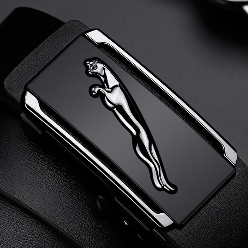 

Мужской ремень из натуральной кожи с автоматической пряжкой, беззубый и бездырочный, для молодых людей среднего возраста и молодых деловых людей, ремень из коровьей кожи, мужской ремень для костюма 125cm