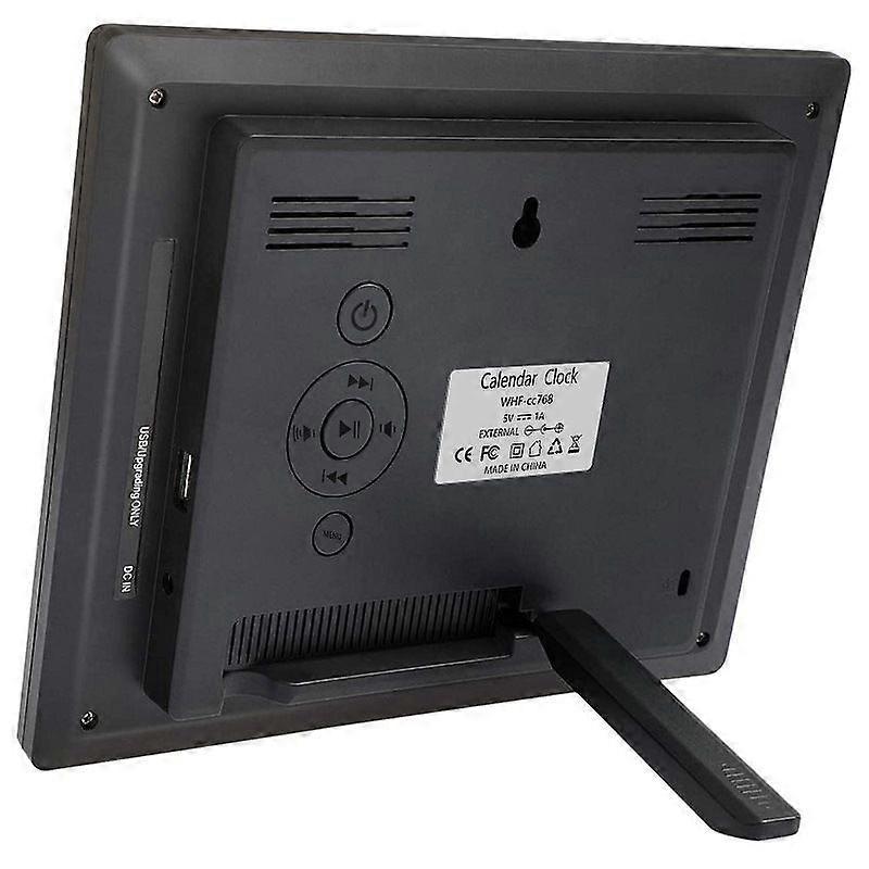 12 Alarm Dementia Clock, Non-Abbreviated Date Clock, Suitable For Elderly People With Impaired Vision, Alzheimer'S Patients With Memory Loss (8").