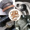 Copper Gasket Boxed Multistandard O Shaped Copper Gasket Combination Oil Plugging and Sealing Ring Combination 1 Box 200pcs