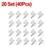 10/100PCS Cross Self-tapping Screw with Rubber Sleeve Cabinet Board Laminate Support Wardrobe Glass Hard Nonslip Partition Nail