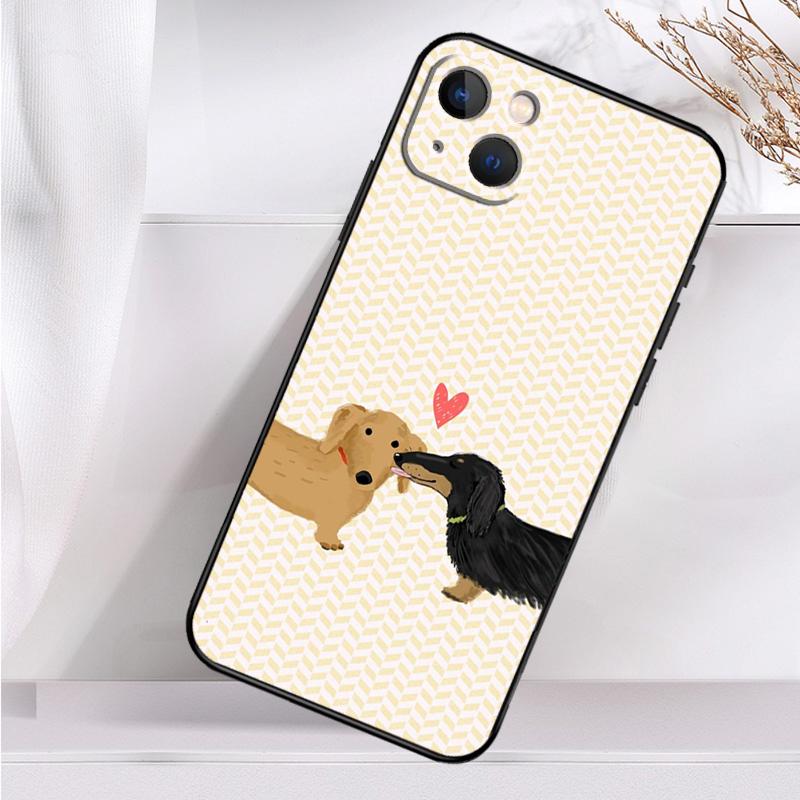 Hunde Dackel Süß Stoßfest Hülle Für iPhone 17 Pro Max 11 14 15 16 Plus 12 13 Mini 16e 17 Air Handyhülle