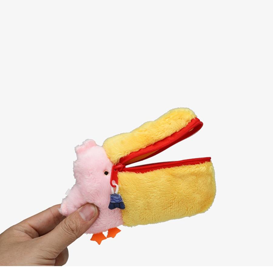 

Pelican Plush Shoulder Pouch Pencil Plusie Case Coin Purse Stationery Box Pen Bag Gentle Adorable Women Zipper Pouch Birth Date Gifts
