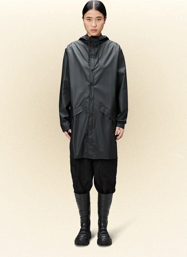 Куртка Rains Unisex Long Jacket (12020) черная