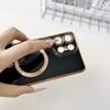 Luxury Plating Soft Magnetic Wireless Charge Case For Samsung S26 S25 S24 S23 S22 Plus Ultra For Magsafe Camear Protection Cover