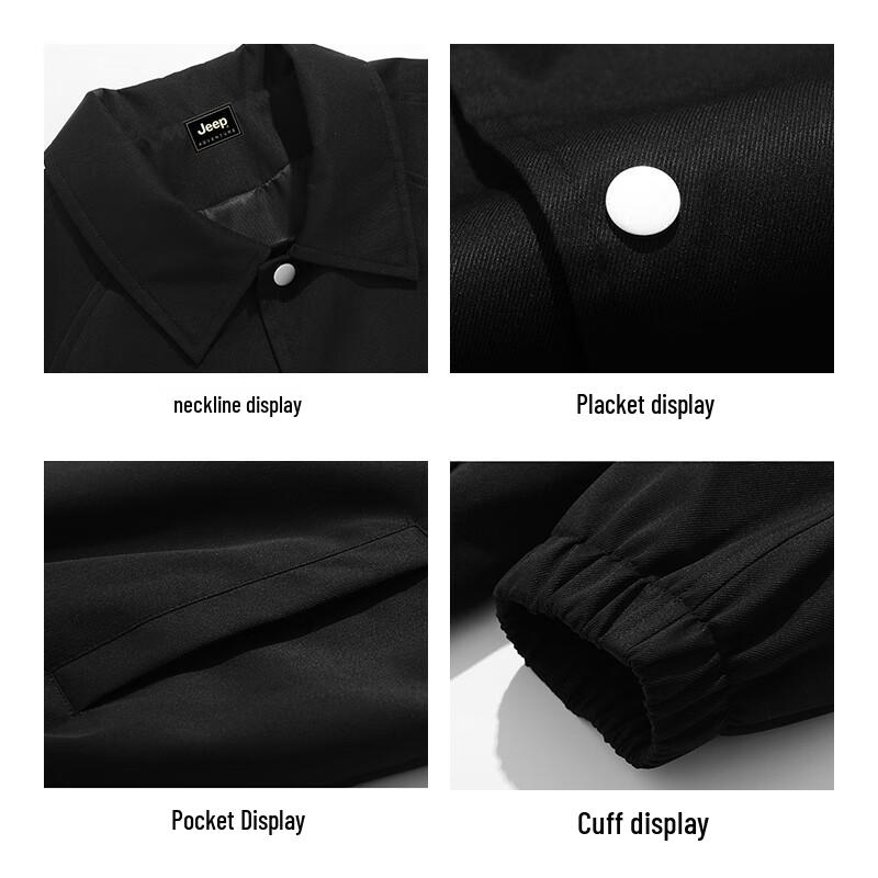 Jeep Men's Casual Lapel Workwear Jacket