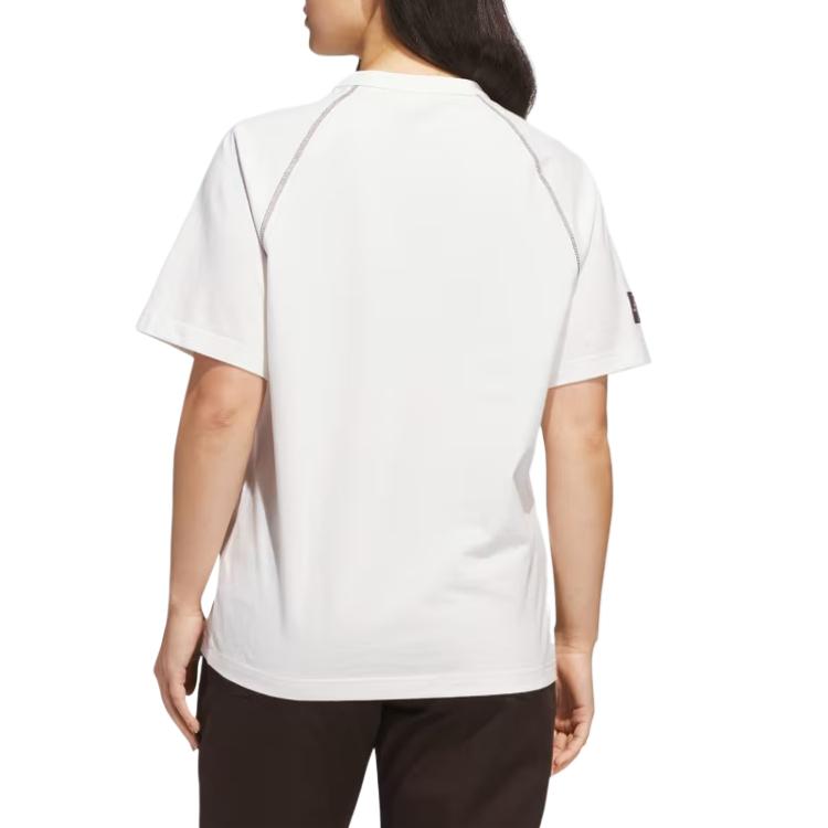 adidas Originals Shmoofoil Featherweight Comfortable Quick-Drying Soft Skin-Friendly Short Sleeve T-Shirt Unisex Tops White JC7653