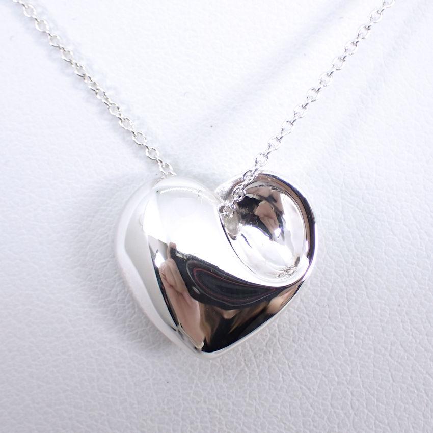 [Used] TIFFANY 925 Heart Pendant/Necklace/g538-66
