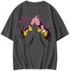2026 Summer Dragon Ball Majin Buu Vintage Anime T-shirt Men's Pure Cotton Casual Loose Sports Daily Top