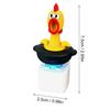Creative Chicken Fidget Toy Keychain Rechargeable Keychain With Sound & LED Lights Funny Keyboard Clicker Stress Relief Toys