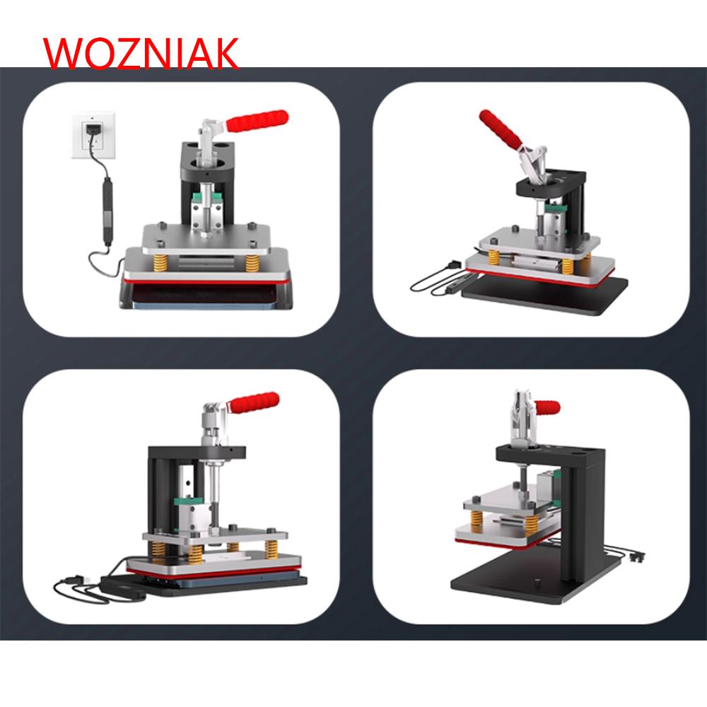NASAN Manual Compression Machine CLM Adjustable and Regulated for iPhone Android Straight and Curved Back Cover Heating Table