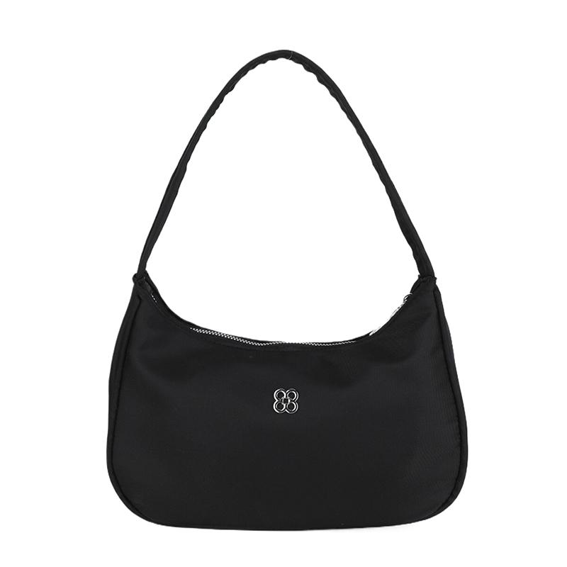 Women Stylish Armpit Bag Solid Color Simple Underarm Bag Simple Tote Handbag Zip Closure Chic Hobo Bag Party Vacation Bag