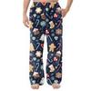 Men's Flannel Pocket Casual Pants, Printed Pocket Casual Pants, Home Sleeping Pants