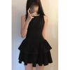 Hepburn Miu Series Daughter Gold Wind Diamond Collar Dress Women's Summer French Small Fragrance Celebrity Temperament Birthday Skirt