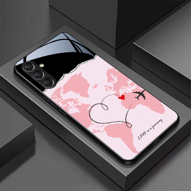 

Чехол для телефона Стекло ТПУ Чехол для телефона для Samsung Galaxy S26 S25 S24 S23 S22 S21 FE, Ultra, Plus Ударопрочный Цветной Полет For Galaxy S26