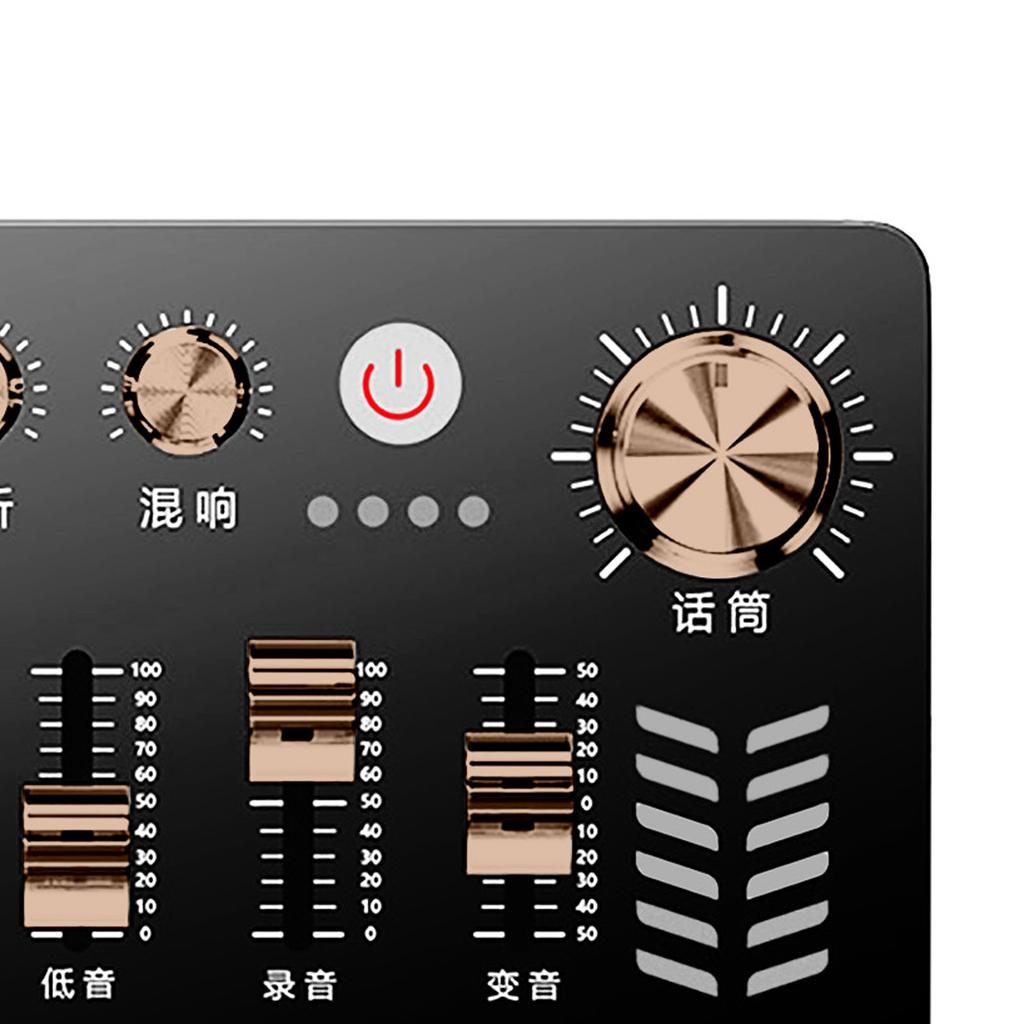 Podcast Production Studio Equipment Live Broadcast Sound Card for Computer Mobile Phone