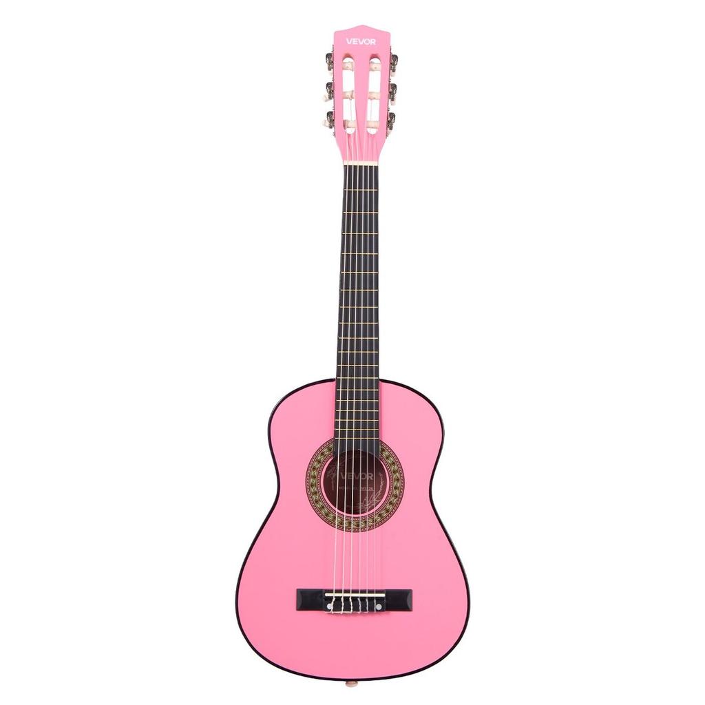 Classical Guitar, 780 mm, Wood Classical Guitar Starter Kit for Beginners, with Nylon Strings, Gig Bag, Strap, Tuner, Extra Strings, Picks, Capo,