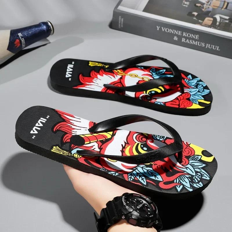 Flip Flops for Men Living Room Slippers Walk Around Home Men Summer Flip-flop Male Shoes Sneakers Men's Shoes 2024 Flip-flops