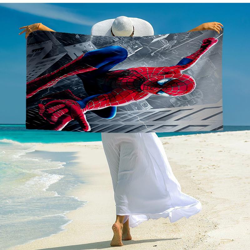 Ultra-Soft Beach Towel with Spider-Man Theme,Ideal for Pool - Camping, Diving - Perfect Travel Essential, Vibrant Beach Towel.