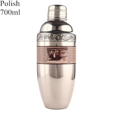 650ml/800ml Boston Cocktail Shaker With Etched Pattern Bar Cocktail Shaker Tin Set Bar Tool