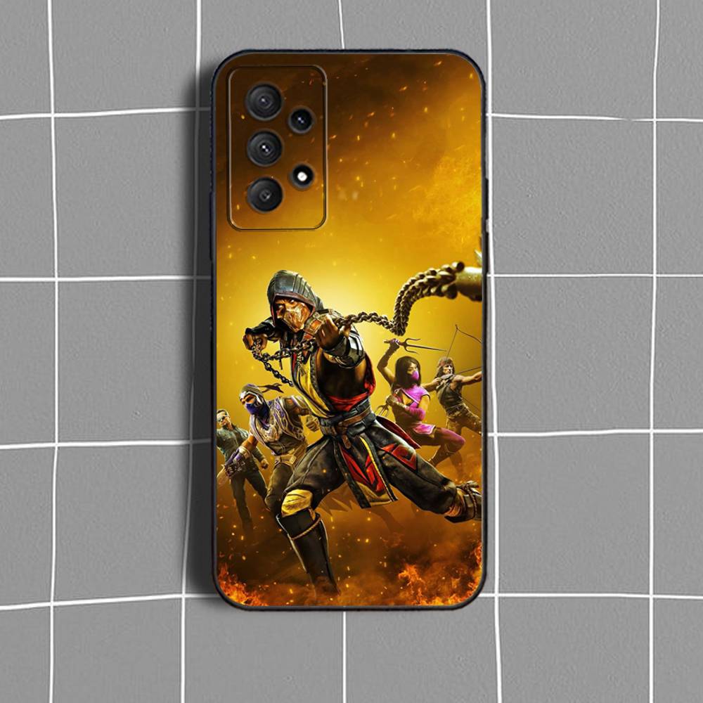 Mortal K-Kombat Game  Phone Case For Samsung Galaxy A73,31,32,72,41,53,52,71,22,5G,Note,J7,8,9 Soft Black Cover