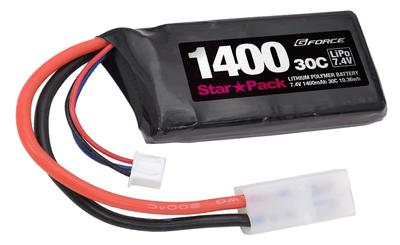 Batterie LiPo Star Pack 1400 mAh 30 C GFG201 authentique 7,4 V / [Produit japonais]