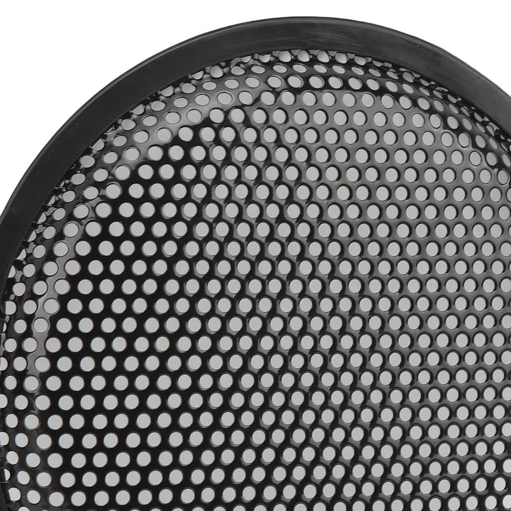 2Pcs Speaker Grill Cover 8 Inch Car RV Black Metal Iron Subwoofer Mesh Grill Cover