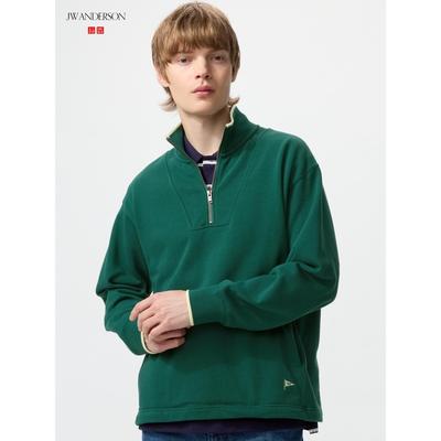 Japan Sweatshirt mit halbem Reißverschluss