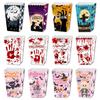 4pcs Pink Halloween Popcorn Box Paper Pumpkin Gift Packing Box Kids
