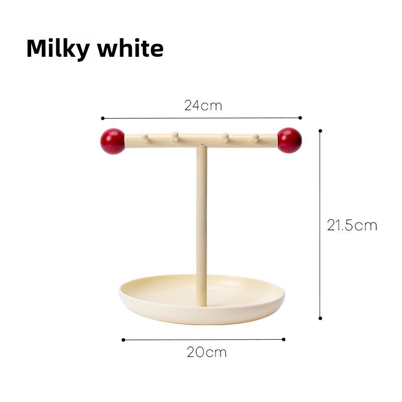 

Стойка для хранения украшений и аксессуаров, Ароматерапевтическая вешалка для ключей в прихожей, Настольный поднос для хранения мелочей Milky white
