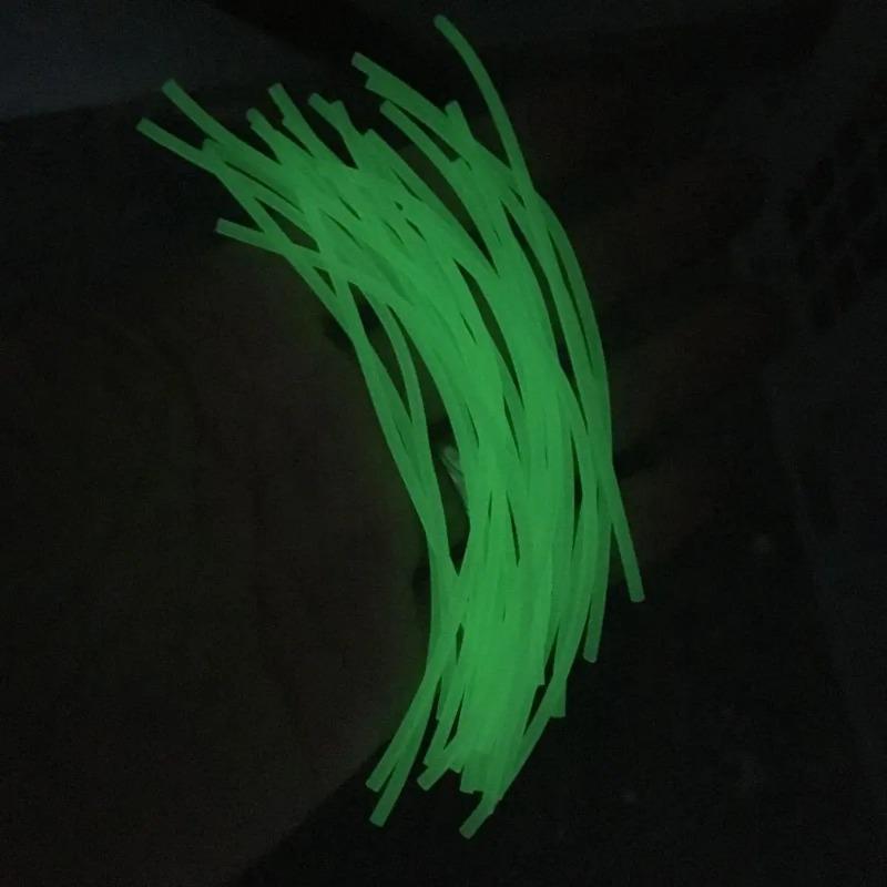 20/60/100pcs Lot Rubber Hose Fishing Balance Tube Anti Winding Noctilucent Super Bright Fishing Sea Fishing Pesca Connector Accessory