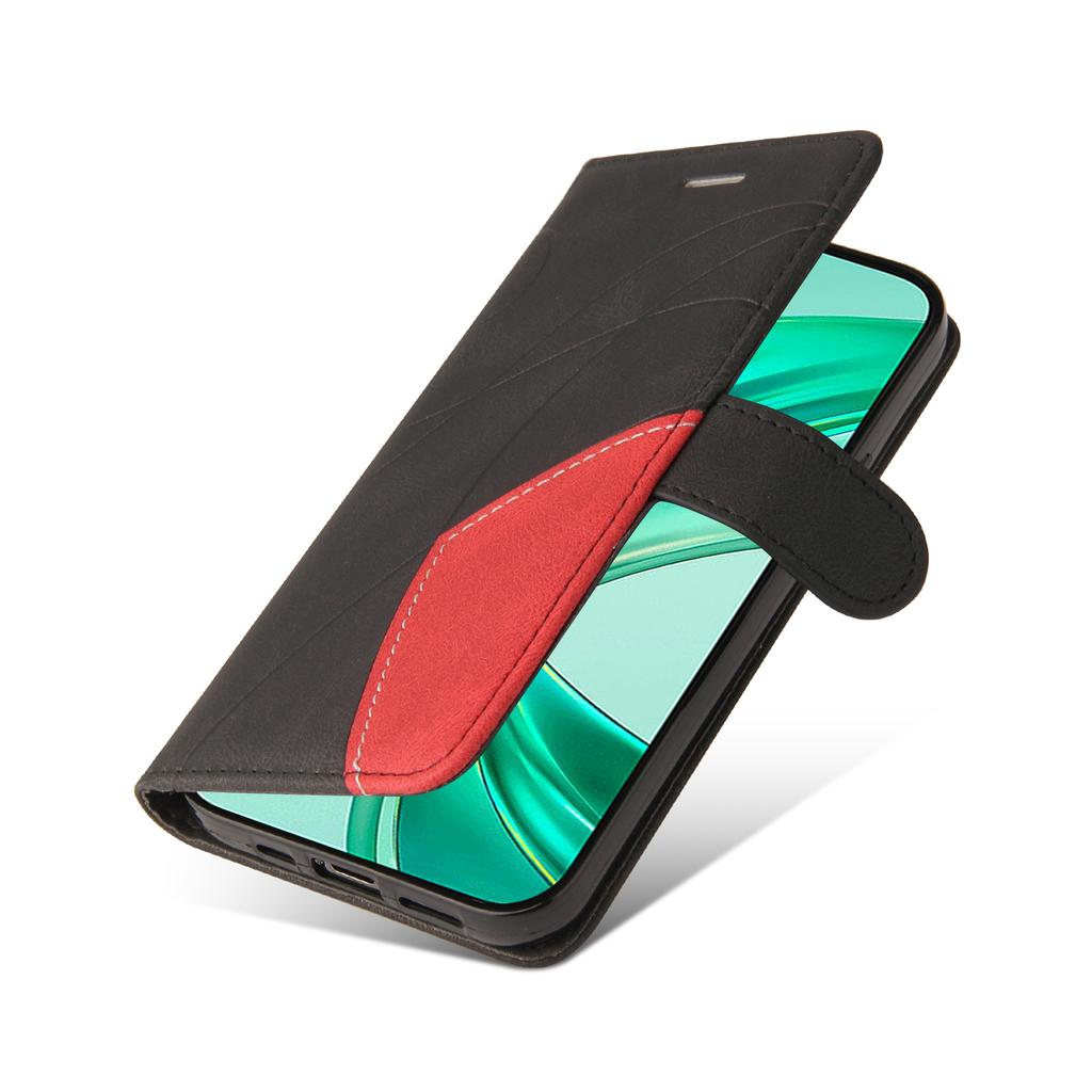 Für Honor X8b 4G Lederhülle Brieftasche Ständer Farbspaltung Handyhülle