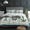 Lighthouse Anchor Rudder Nautical Bedding Set 3pcs Duvet Cover Pillowcase Kids Adult Quilt Cover Double Bed Set Home Textile