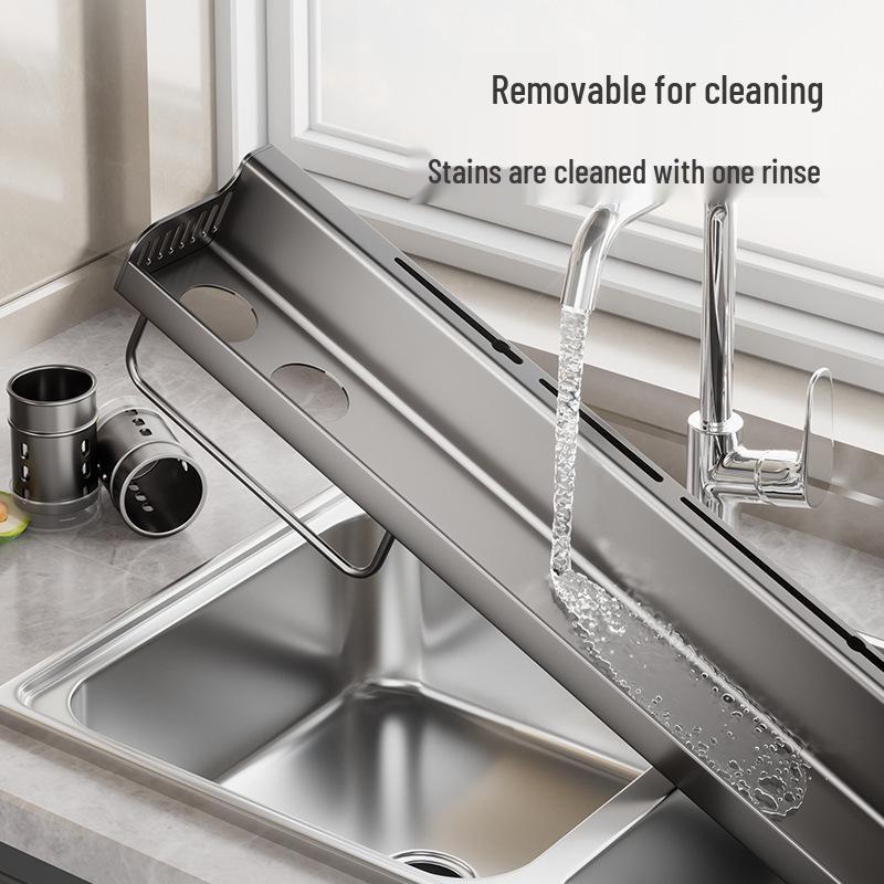 Wall-Mounted No-Drill Kitchen Spice Rack & Knife Holder