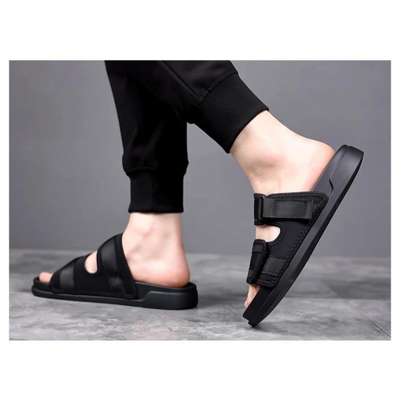 Men's Slippers Summer Trendy Fashion Versatile Drag Wear Soft Soled Beach Shoes Summer Men Sandals