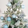 26pcs Barrel Shaped Electroplated Painted Christmas Ball 3/6cm Hanging Ornament  Window
