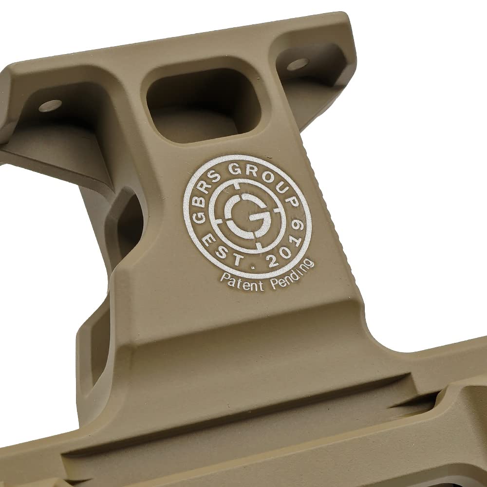 GBRS Group HYDRA Replica Mount for Evolution Gear T1/T2 Dot Sights, Cerakote Finish, Compatible with 2.91-inch Hydra Aiming Devices - DE Dark Earth