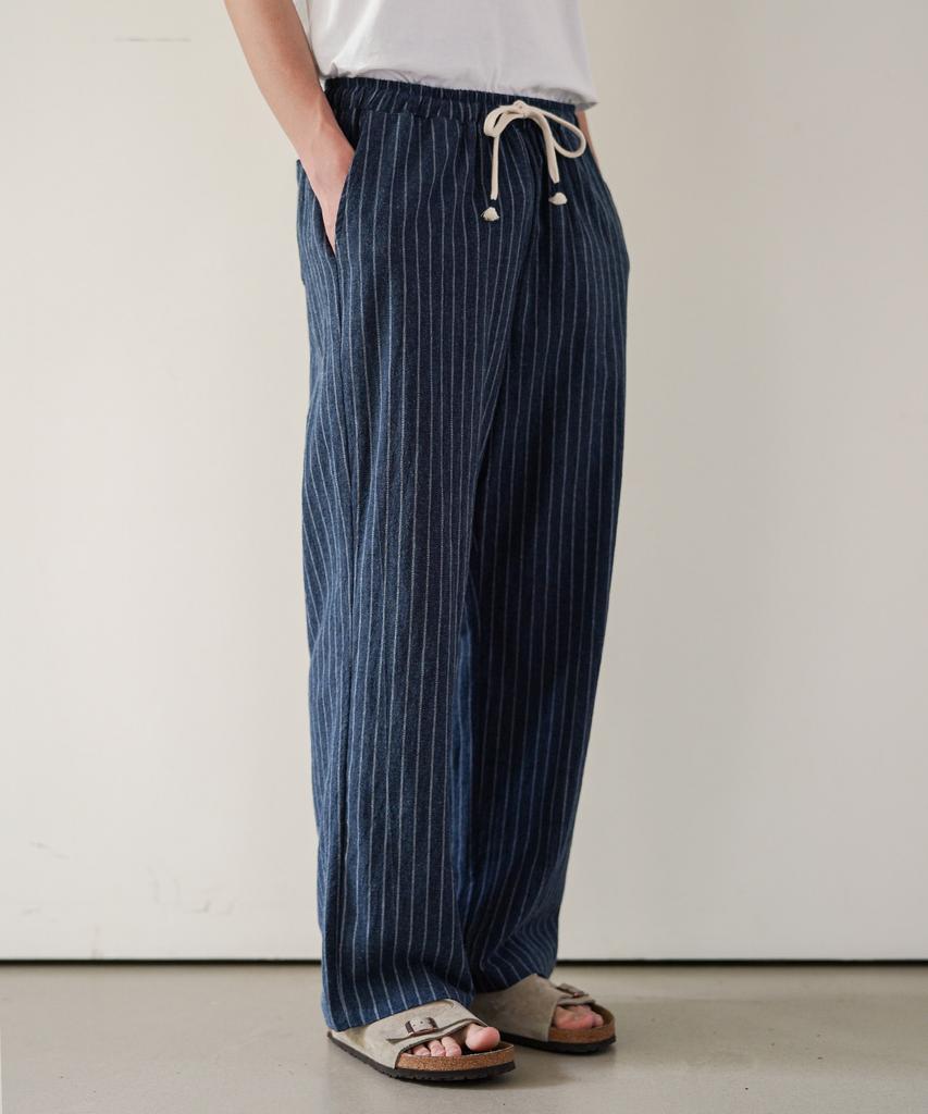 JEMUT Summer Striped Wide Pants Blue Mmlp2628