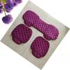Winter Car Seat Cushion Without Backrest, Checkered Embroidered Plush, Tie-free Warmth, Three-piece Set, Front and Rear Single Seat Cushion