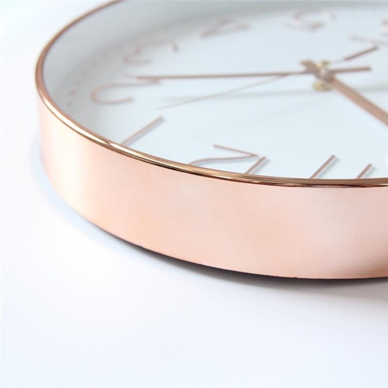 Orologio da Parete Silenzioso Digitale da 12 pollici Rotondo Senza Ticchettio Orologio da Parete per Ufficio Soggiorno