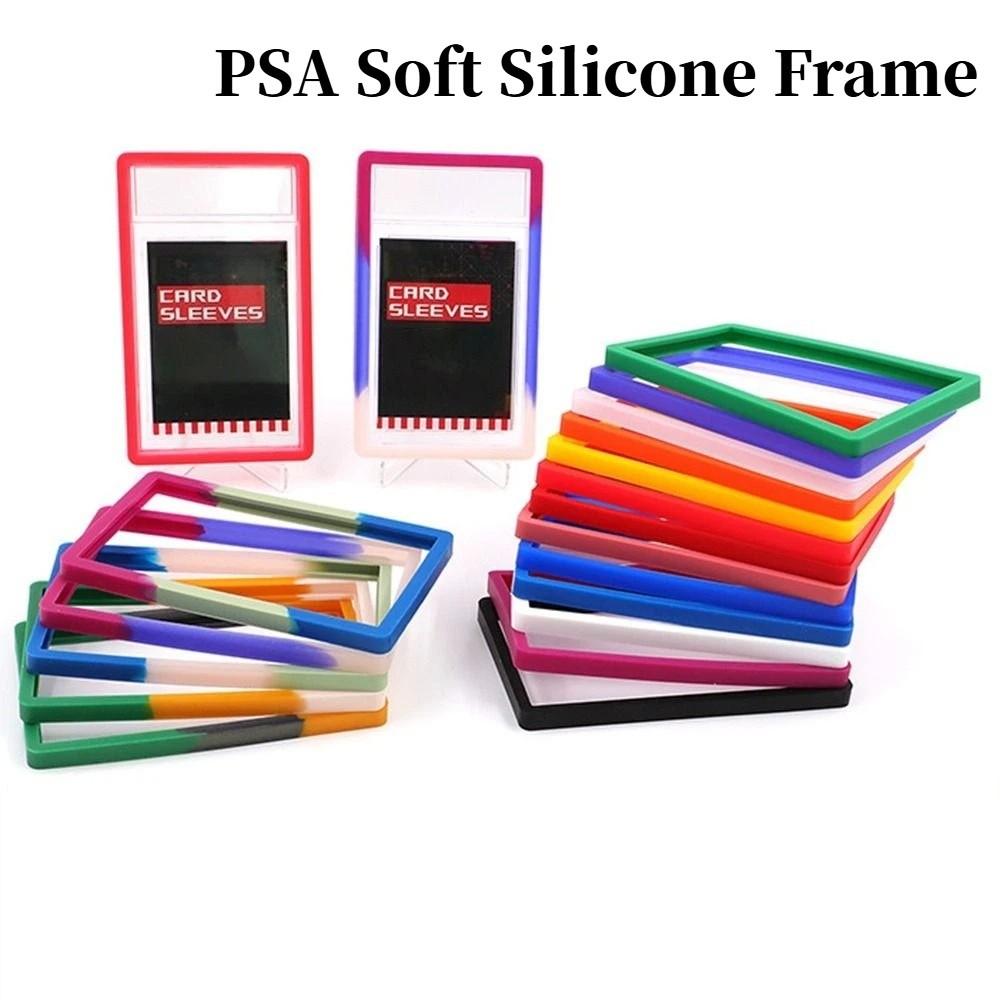 Trading Card Soft Silicone Frame Silicone Tight Fit 35PT Protective Case Shock Absorption Lightweight Rating Cards Holder